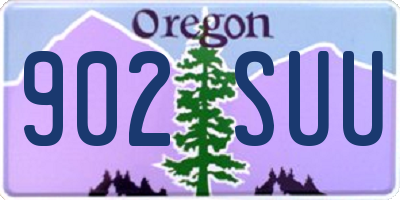 OR license plate 902SUU
