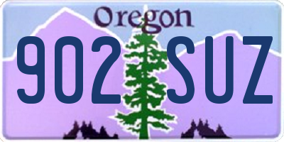 OR license plate 902SUZ