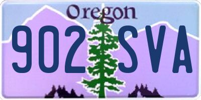 OR license plate 902SVA
