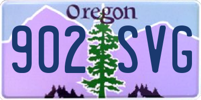 OR license plate 902SVG