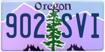 OR license plate 902SVI