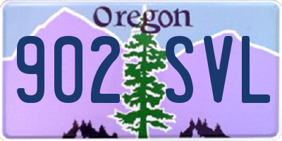 OR license plate 902SVL