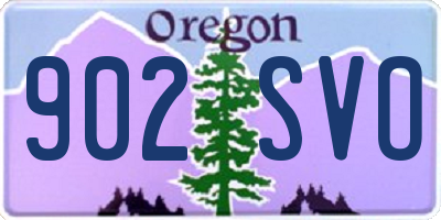 OR license plate 902SVO