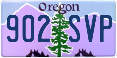 OR license plate 902SVP