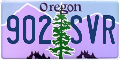 OR license plate 902SVR