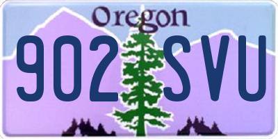 OR license plate 902SVU