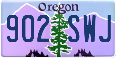 OR license plate 902SWJ