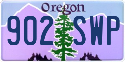 OR license plate 902SWP