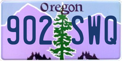 OR license plate 902SWQ