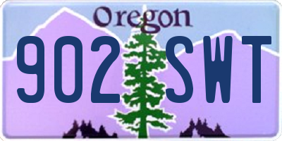 OR license plate 902SWT