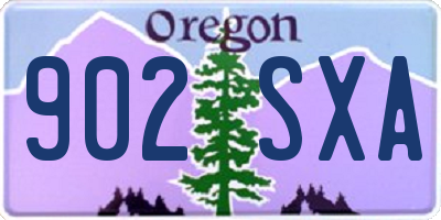 OR license plate 902SXA