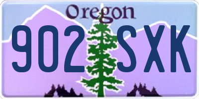 OR license plate 902SXK