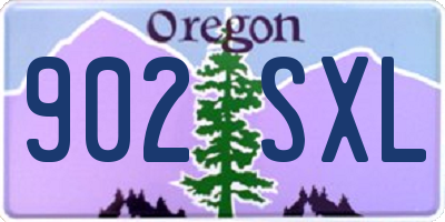OR license plate 902SXL