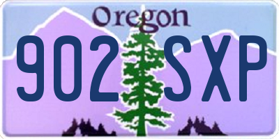 OR license plate 902SXP