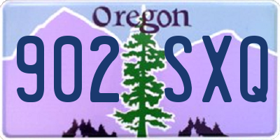 OR license plate 902SXQ