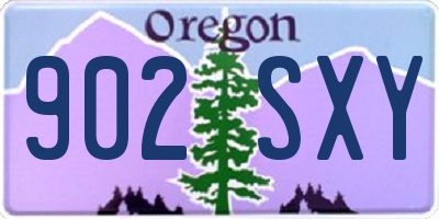 OR license plate 902SXY