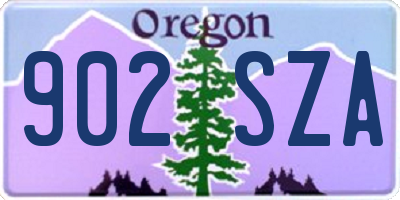 OR license plate 902SZA