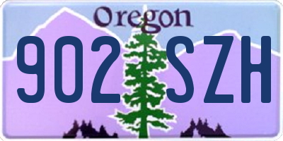OR license plate 902SZH