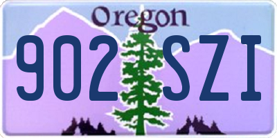 OR license plate 902SZI