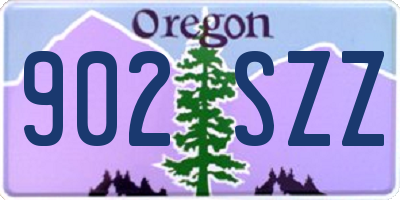 OR license plate 902SZZ