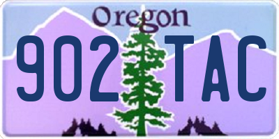 OR license plate 902TAC