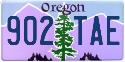 OR license plate 902TAE