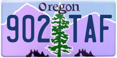 OR license plate 902TAF
