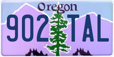 OR license plate 902TAL