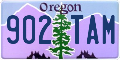 OR license plate 902TAM