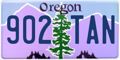 OR license plate 902TAN
