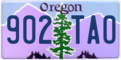 OR license plate 902TAO