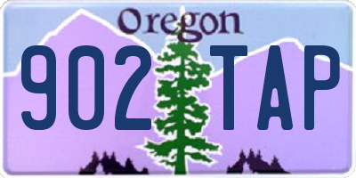 OR license plate 902TAP