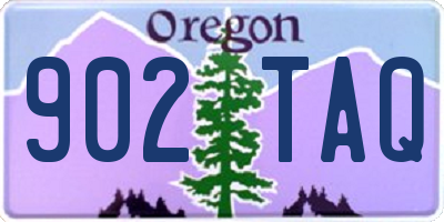 OR license plate 902TAQ