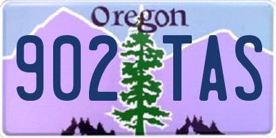 OR license plate 902TAS