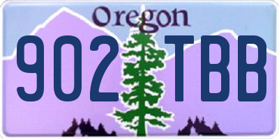 OR license plate 902TBB