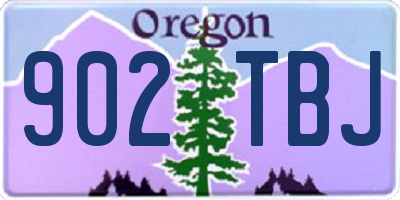 OR license plate 902TBJ