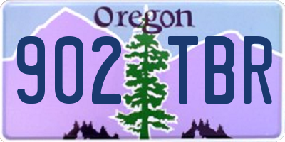 OR license plate 902TBR
