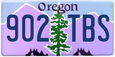 OR license plate 902TBS