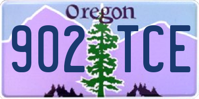OR license plate 902TCE
