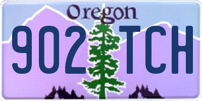 OR license plate 902TCH