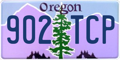 OR license plate 902TCP