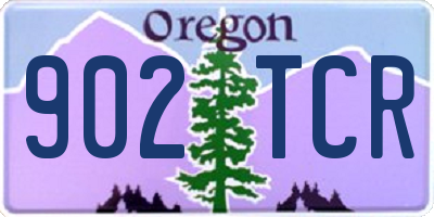 OR license plate 902TCR