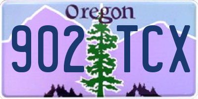 OR license plate 902TCX