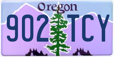 OR license plate 902TCY