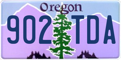 OR license plate 902TDA