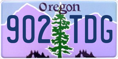 OR license plate 902TDG