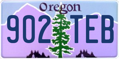 OR license plate 902TEB