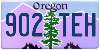 OR license plate 902TEH