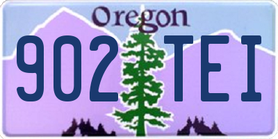 OR license plate 902TEI