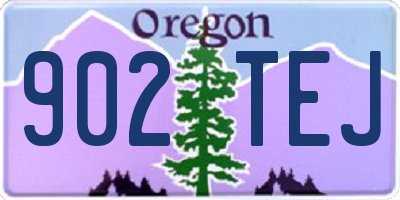 OR license plate 902TEJ